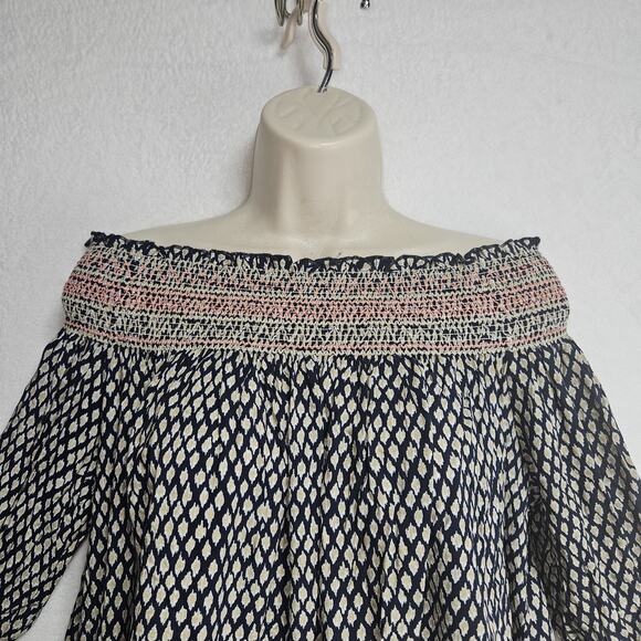 Anthropologie Vanessa Virginia Top SZ S boho Beach Coastal Preppy Cottagecore - Picture 6 of 10